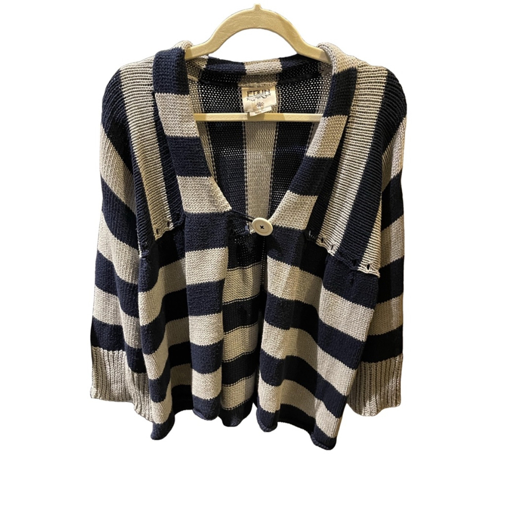 Edun Cardigan, Navy Gray